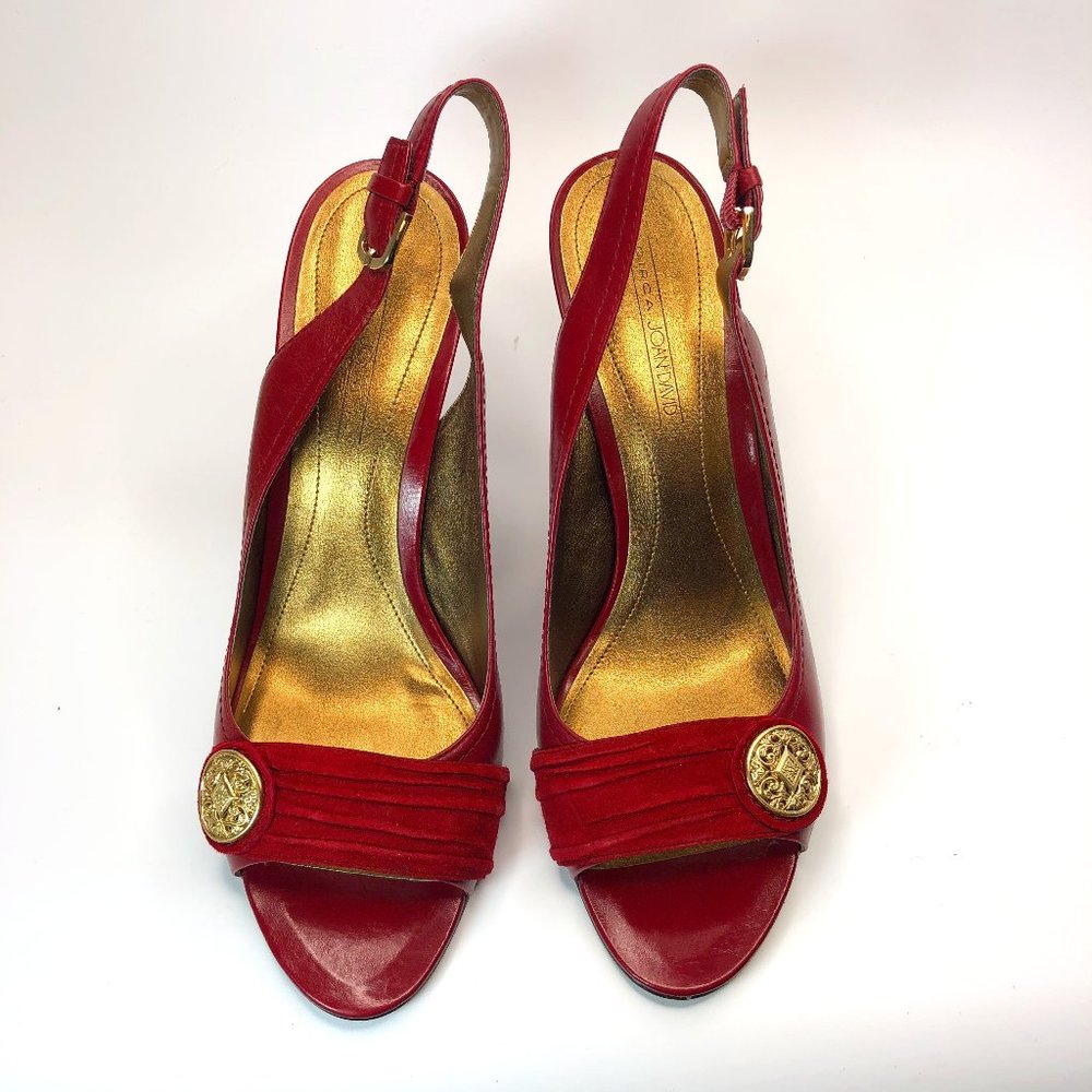 Circa Joan &  David CJ Keely Dark Red Heels 9.5M